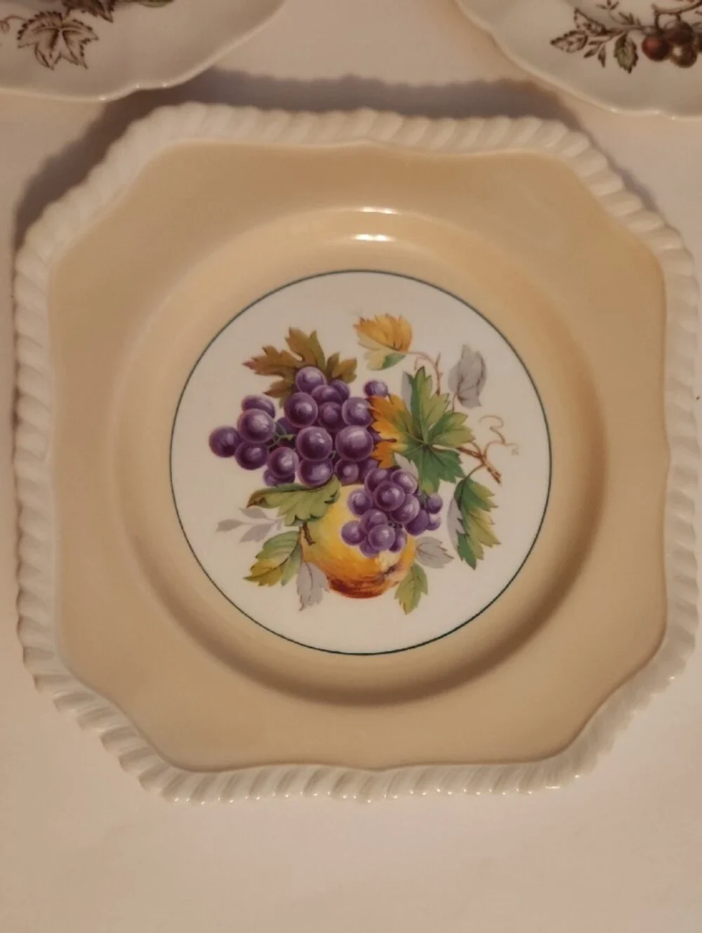 3 Johnson Bros Harvest Plates, 2 Side Plates, One Salad Plate